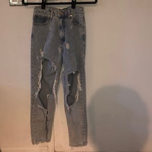 Blue ripped UNIF jeans